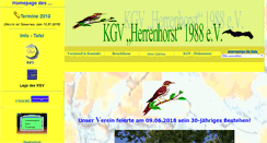 Desktop Screenshot of kgv-herrenhorst1988ev.de