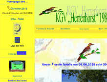 Tablet Screenshot of kgv-herrenhorst1988ev.de